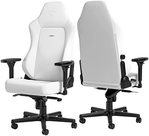 Žaidimų kėdė Noblechairs HERO High-tech faux leather Gaming Chair, Baltas Edition