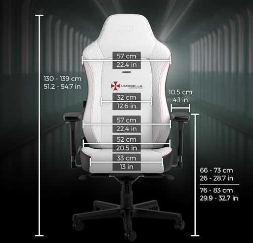 „noblechairs HERO“ žaidimų kėdė – „Resident Evil Umbrella Edition“