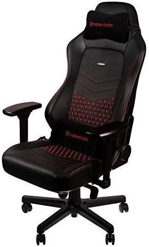 Žaidimų kėdė Noblechairs HERO PU-Leather Gaming Chair, Juoda-raudona