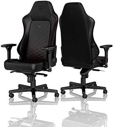 Žaidimų kėdė Noblechairs HERO PU-Leather Gaming Chair, Juoda-raudona