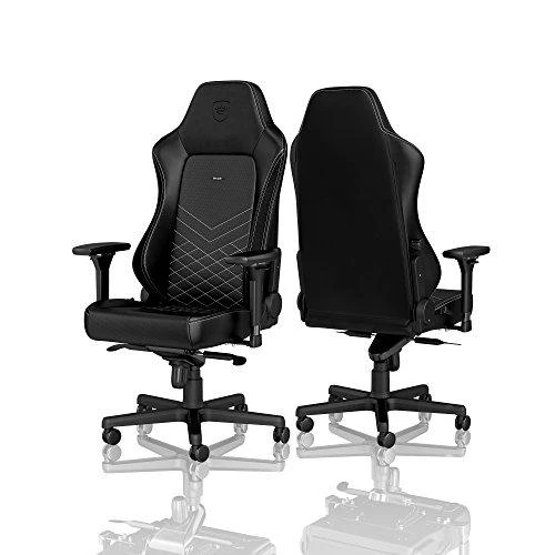 Žaidimų kėdė Noblechairs HERO PU-Leather Gaming Chair, Juoda-balta