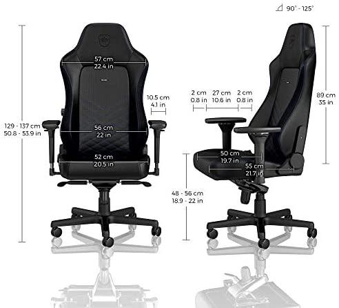 Žaidimų kėdė Noblechairs HERO PU-Leather Gaming Chair, Juoda-mėlyna