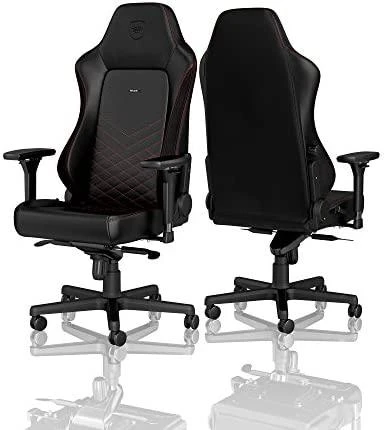 Žaidimų kėdė Noblechairs HERO PU-Leather Gaming Chair, Juoda-raudona