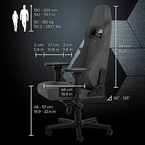 noblechairs HERO ST TX Anthracite (Antracito spalvos Medžiaginė) Kėdė