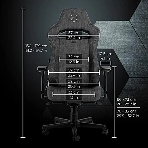 noblechairs HERO ST TX Anthracite (Antracito spalvos Medžiaginė) Kėdė