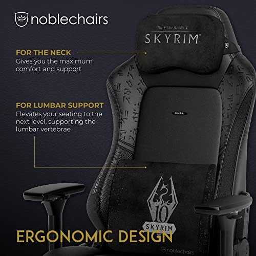 „noblechairs“ viskoelastinių pagalvių komplektas – „SKYRIM“ leidimas