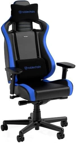 Žaidimų kėdė Noblechairs EPIC Comapct Gaming Chair, Juoda/Carbon/Mėlyna
