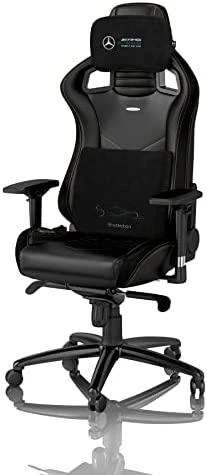 Žaidimų kėdės pagalvėlių rinkinys Noblechairs Mercedes-AMG Petronas F1 TeamMemory Foam Cushion Set, tinka EPIC/ICON/HERO, Juoda