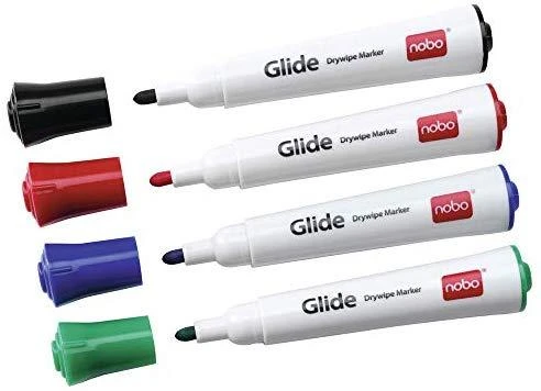 Nobo GLIDE sauso trynimo žymekliai (1902096) 4 vnt