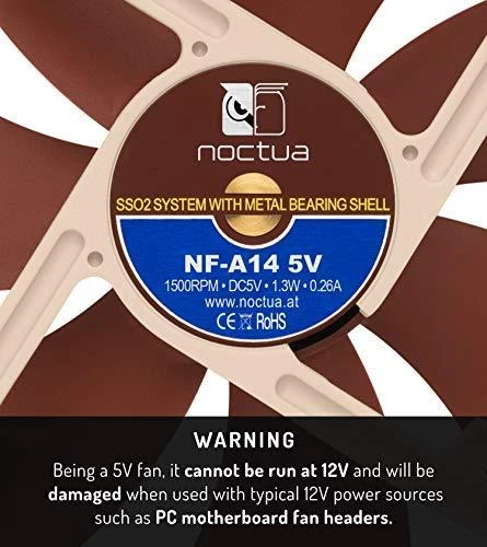 Noctua NF-A14 5V ventiliatorius