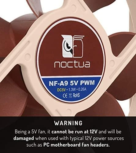 Noctua NF-A9 5V PWM ventiliatorius