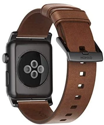 Nomad Išmaniojo laikrodžio Apple odinis dirželis, Rudos spalvos, 42/44mm