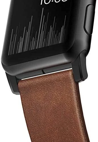 Nomad Išmaniojo laikrodžio Apple odinis dirželis, Rudos spalvos, 42/44mm