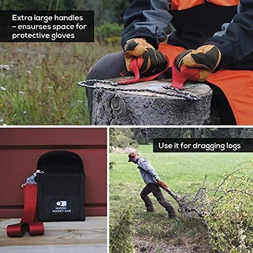 Lemvigh Muller Nordic Pocket Saw Prailgintas žalias