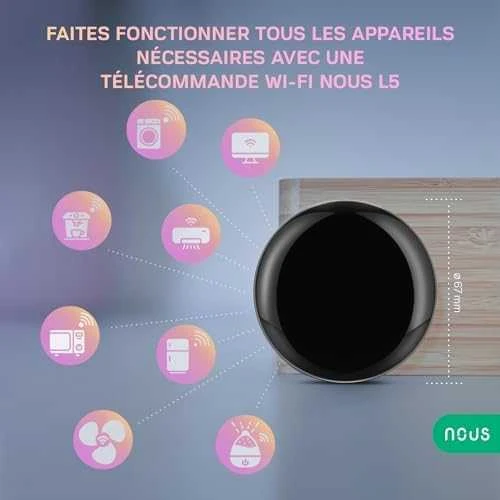 Universalus Wi-Fi IR nuotolinis pultelis L5, TUYA / Smart Life, NOUS