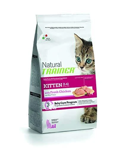 Natural Trainer Cat Kitten vištiena kačiukams su vištiena 1.5kg (6) NEW