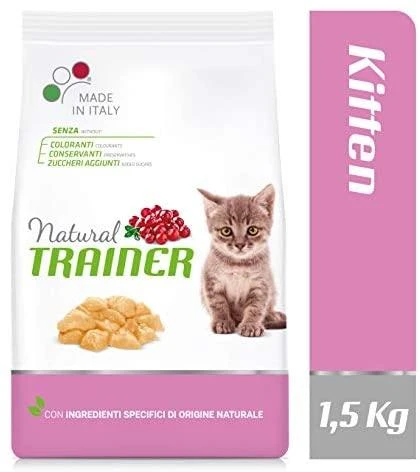 Natural Trainer Cat Kitten vištiena kačiukams su vištiena 1.5kg (6) NEW