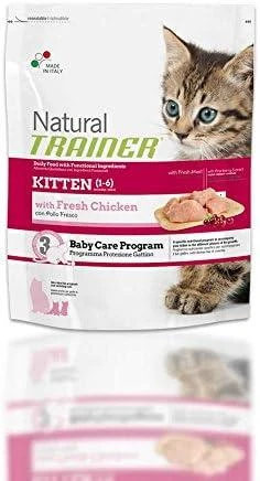 Natural Trainer Cat Kitten vištiena kačiukams su vištiena 1.5kg (6) NEW