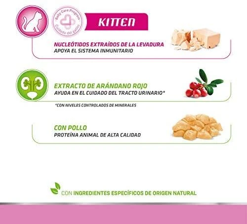 Natural Trainer Cat Kitten vištiena kačiukams su vištiena 1.5kg (6) NEW
