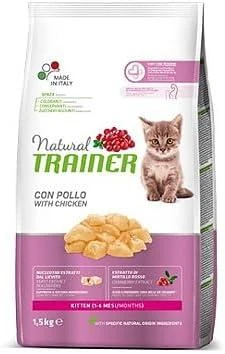 Natural Trainer Cat Kitten vištiena kačiukams su vištiena 1.5kg (6) NEW
