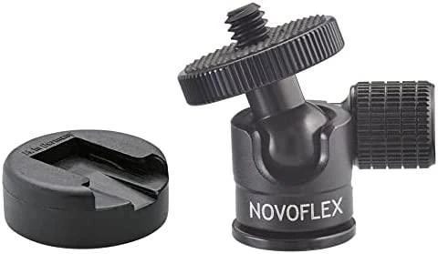 „Novoflex“ rutulinė galvutė maža su „Hot Shoe“.