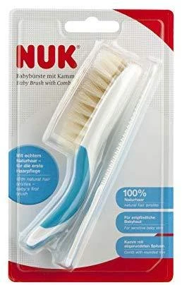 NUK 256236 kūdikių šepetėlis + šukos