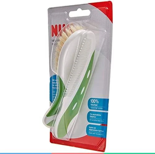 NUK 256236 kūdikių šepetėlis + šukos