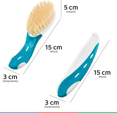 NUK 256236 kūdikių šepetėlis + šukos