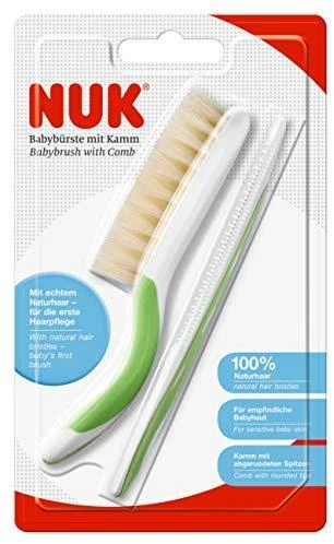 NUK 256236 kūdikių šepetėlis + šukos