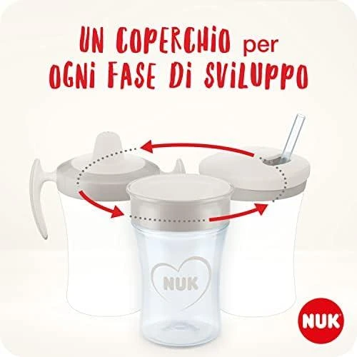 NUK LEARN TO DRINK SET puodelis mergaitei