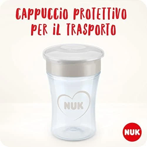 NUK Puodelis mokymuisi gerti Magic Cup 360° gerimo kraštas 230ml mėlyna