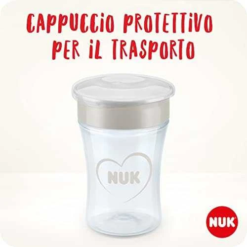 NUK Puodelis Magic Cup 360° geriamasis kraštas 230ml raudona