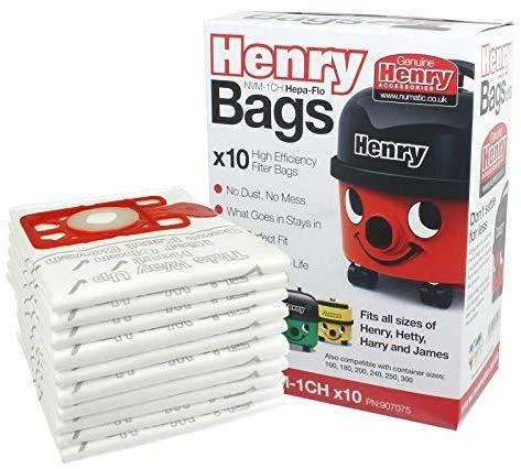 Dulkių maišeliai Numatic HEPA-FLO NVM1CH 10vnt. Henry/James siurbliams