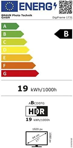 Nuotraukų rėmelis Braun Phototechnik skaitmeninis rėmelis Braun DigiFrame 1731 8GB 43,9 cm (17,3)