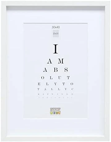 Nuotraukų rėmelis Deknudt S40AK1 P1 30x40 medinis baltas