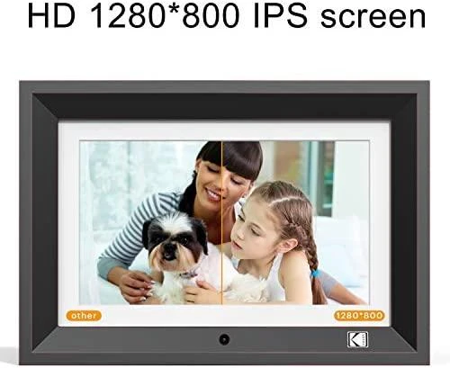 Nuotraukų rėmelis Kodak LED HD 10" RDPF-1020W medinis juoda