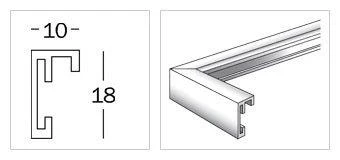 Nuotraukų rėmelis Walther Chair 30x40cm Aluminio, sidabrinis