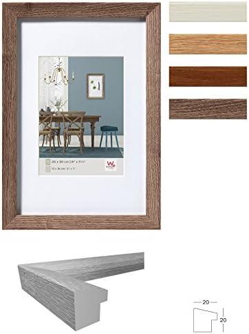 Nuotraukų rėmelis Walther Fiorito baltas 3x10x15 Mediena su įsk. Passepartout EF315VW