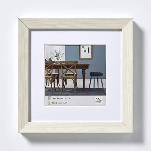 Nuotraukų rėmelis Walther Fiorito baltas 30x30 mediena, įsk. Passepartout EF330W