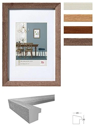Nuotraukų rėmelis Walther Fiorito baltas 30x30 mediena, įsk. Passepartout EF330W
