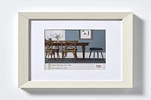 Nuotraukų rėmelis Walther Fiorito baltas 30x30 mediena, įsk. Passepartout EF330W