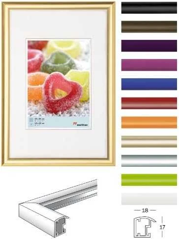 Nuotraukų rėmelis Walther Trendstyle sidabrinė 20x30 derva KP030S
