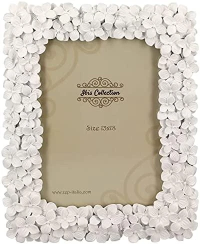 Nuotraukų rėmelis ZEP Blumen 15x20 dervos portretas baltas EE9468