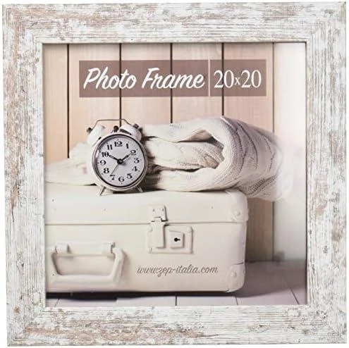 Nuotraukų rėmelis ZEP Nelson 6 baltas rudas 20x20 medinis rėmas V21206