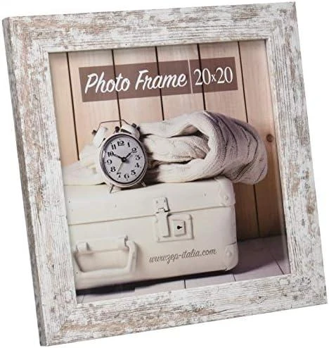 Nuotraukų rėmelis ZEP Nelson 6 baltas rudas 20x20 medinis rėmas V21206