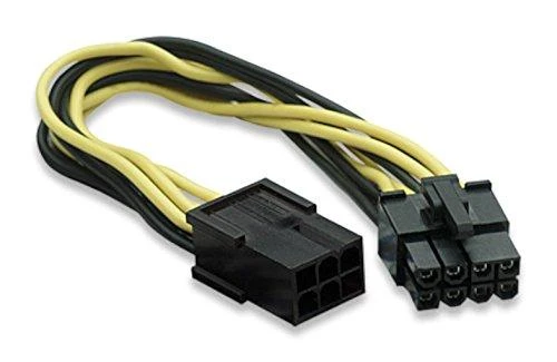 „Goobay“ | Maitinimo kabelis / adapteris kompiuterio vaizdo plokštei; PCI-E / PCI Express; 6 kontaktų į 8 kontaktus