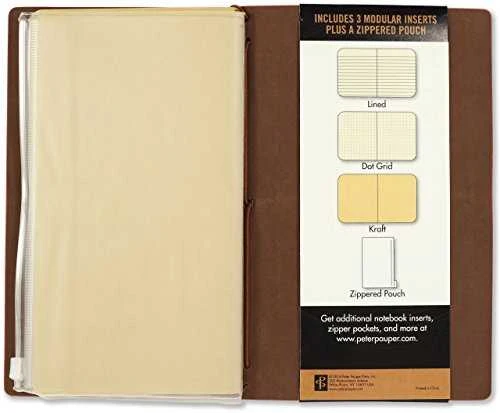 Peter Pauper Press Notebook Voyager Walnut
