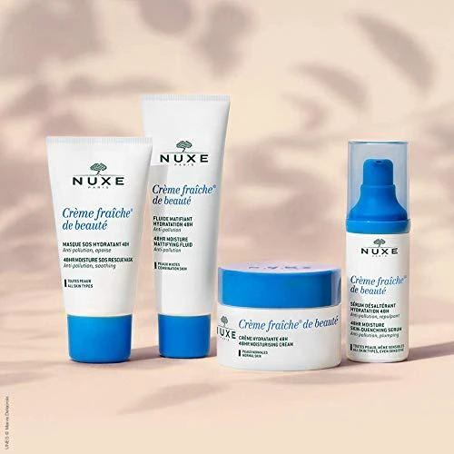 Nuxe 48 val. greito poveikio drėkinamoji kaukė „Crème Fraîche® de Beauté Masque SOS 48H moisture SOS rescue mask“, 30 ml