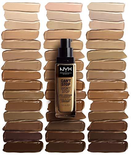 Nyx Can't Stop Won't Stop pilnai dengiantis makiažo pagrindas "Chestnut" 30ml