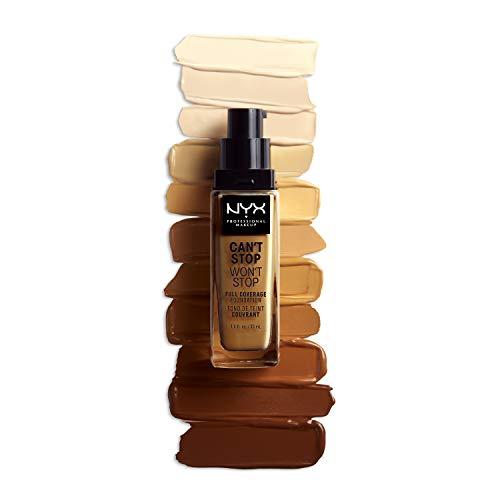 Nyx Can't Stop Won't Stop pilnai dengiantis makiažo pagrindas "Chestnut" 30ml